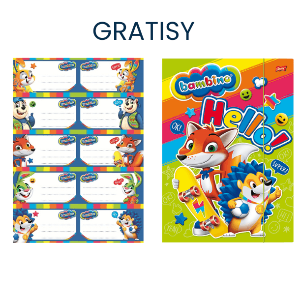 Wyprawka szkolna 1-3 Bambino XXXL 22 elementy jedyna taka na rynku! GRATISY